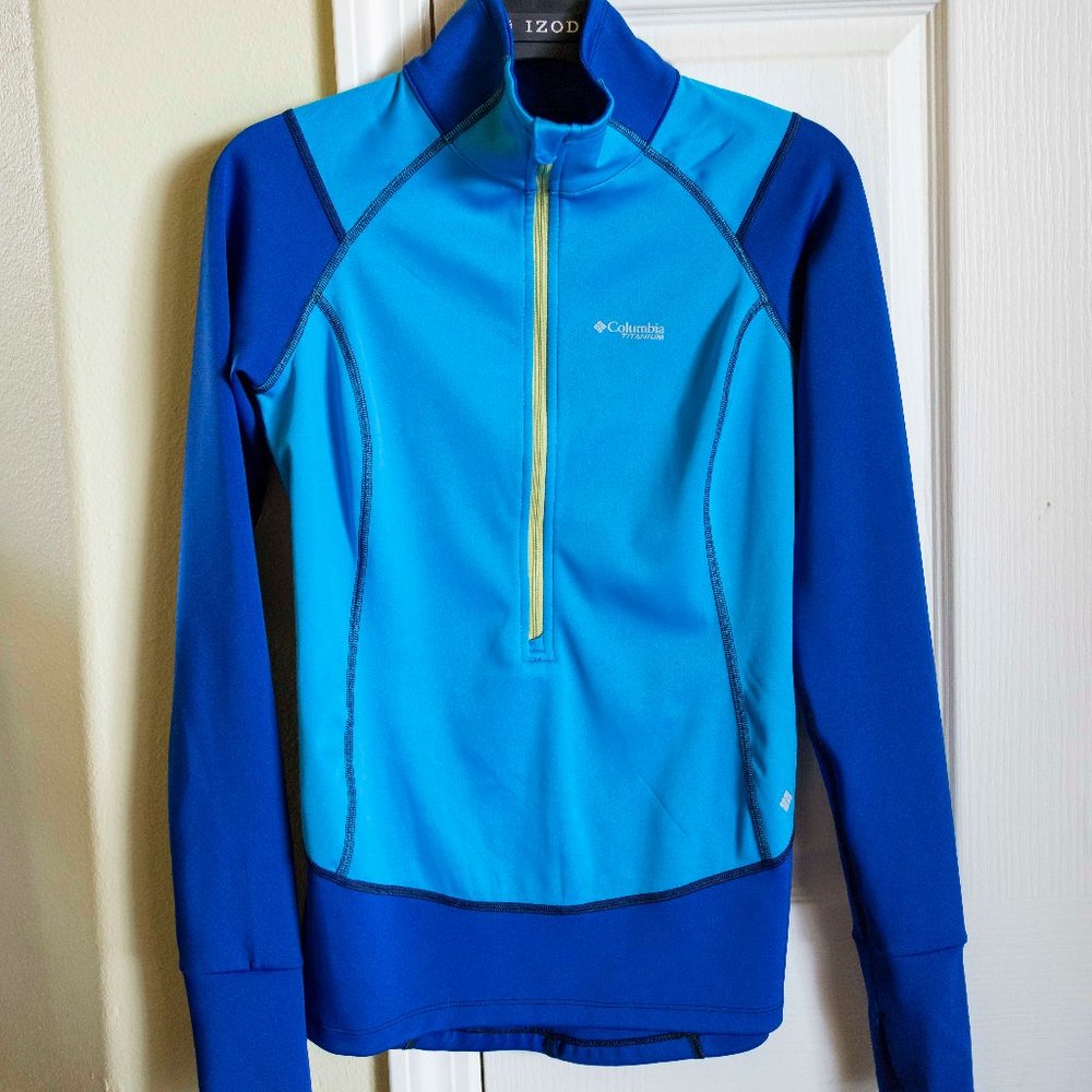 Columbia Blue Athletic Half Zip